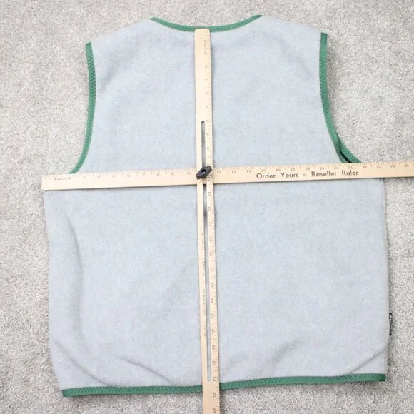 New Balance Reversible Vest Mens Medium All Terrain Fleece/Soft Shell Gray/Black - Picture 12 of 14